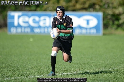 2015-05-16 Rugby Lyons Settimo Milanese U14-Rugby Monza 0339